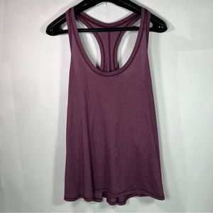 Lululemon Tie It Up Singlet Tank Top Racerback Heathered Plum Purple, Size: 8